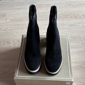 Dolce Vita Black Suede Ankle Booties